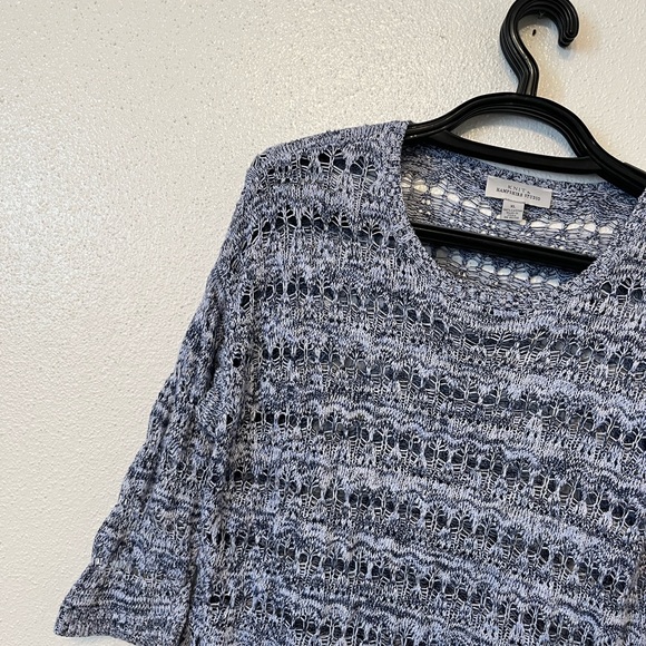 Knit By Hampshire Studio Sweater Open Knit Multicolor - Picture 8 of 14